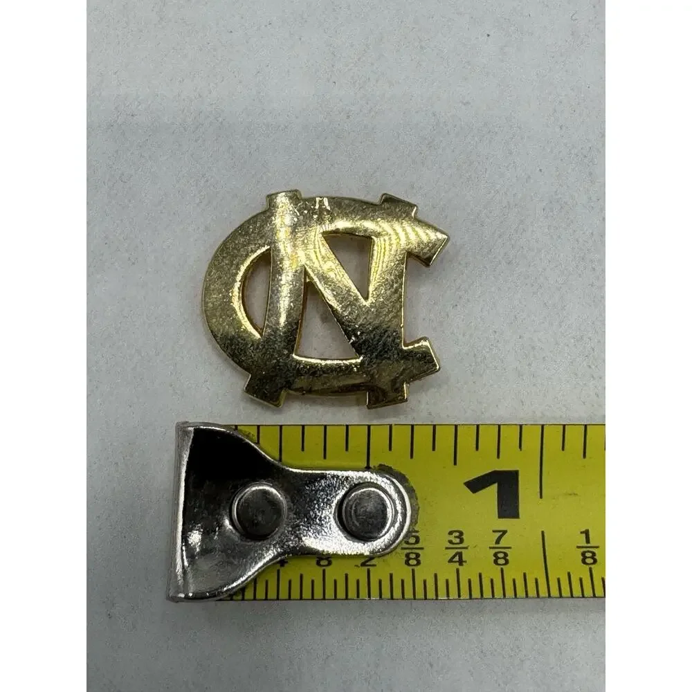 Vintage Gold Colored NC Letters Lapel‎ Pin
